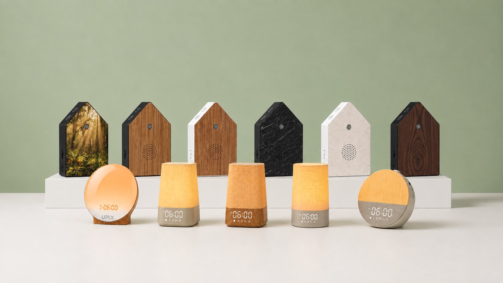 De UPLY-collectie: wake-up lights en vogelhuisjes met geluid
